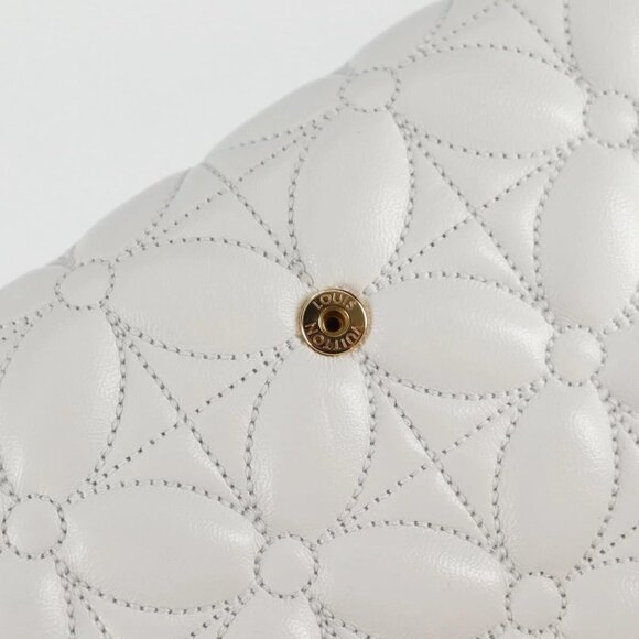 LOUIS VUITTON Flower Portefeuille Capsine Wallet White M11417 LV Auth ac3766SAM - Picture 9 of 16